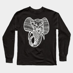 Mandala Elephant Long Sleeve T-Shirt